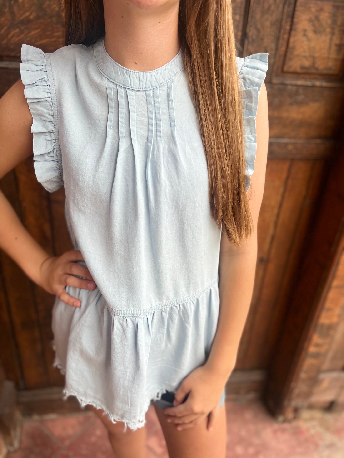 Summer Romance Chambray Top