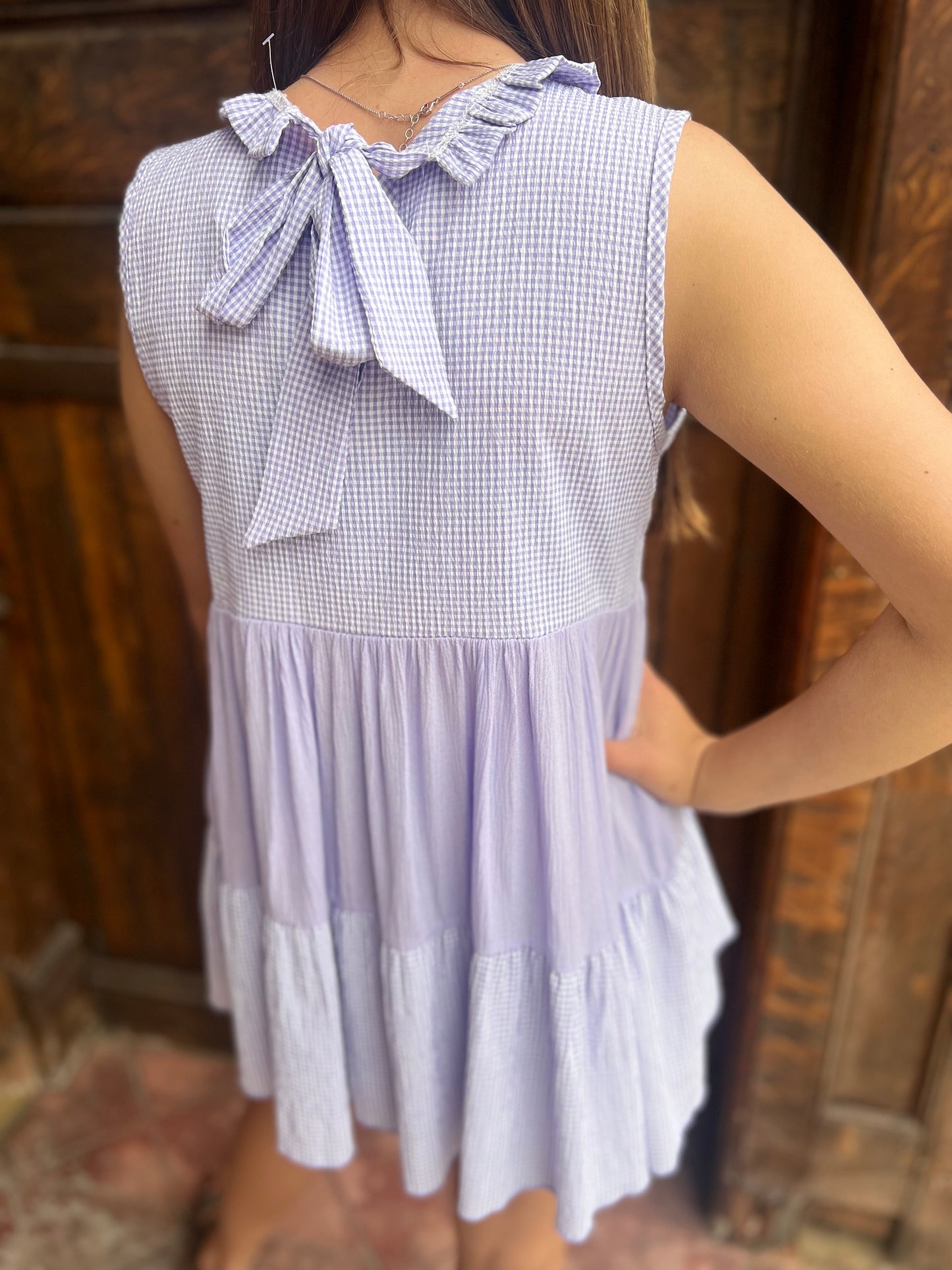 Subtle and Sweet Halter Neck Tie Top