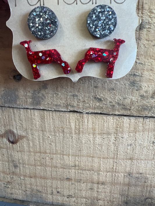 Goat & Sheep Barn Earrings